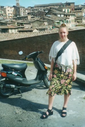 High school me, ready to steal a moped and move to Italy!